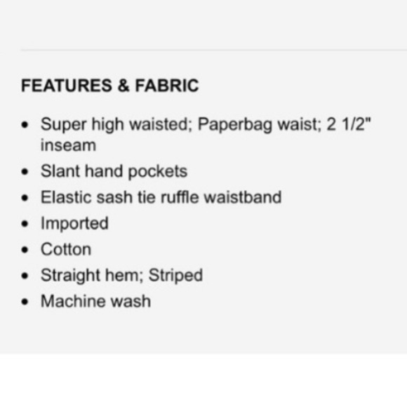 Express High Rise Striped Paperbag Waist Linen Shortie Shorts MEDIUM - Picture 12 of 13